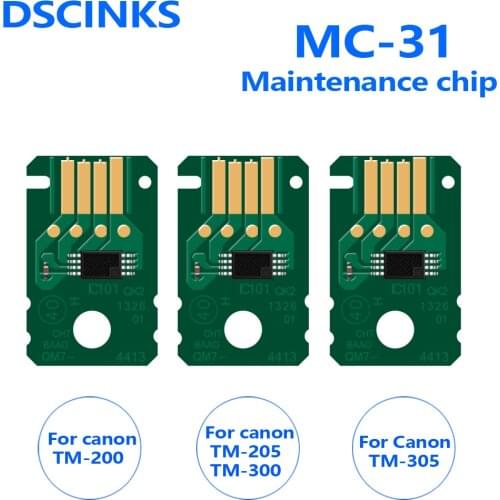 One piece MC31 maintenance tank chip for Canon TM-200 TM205 TM300 TM305 printer MC31 waste ink tank chips