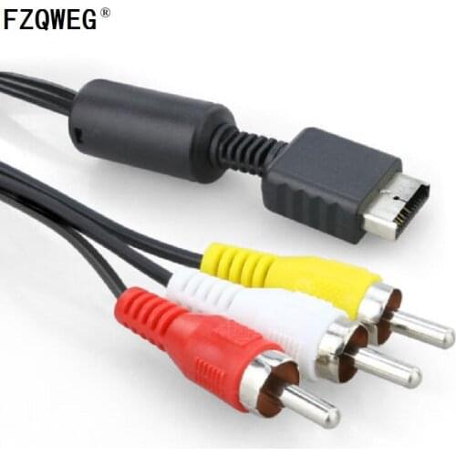 FZQWEG NEW AV Audio Video Cable Cord Lead For Sony Playstation PS1 PS2 PS3