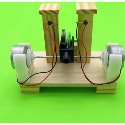 DIY technology invention Pull the line Generator Model manual assembly model experiment materials Free shipping