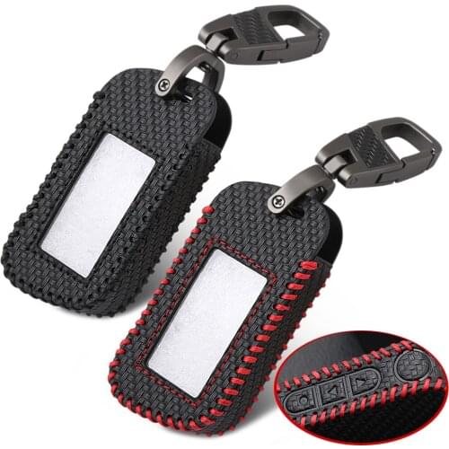 A93 A96 A63 Keychain Leather Cover Key Case for Starline A93 Two Way Car Alarm Remote Controller LCD Transmitter