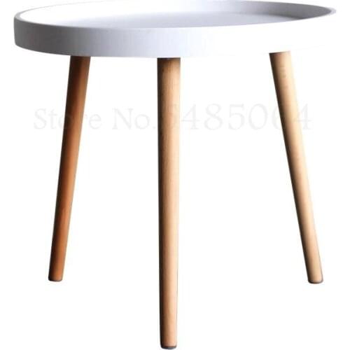Nordic Ins Minimalist Small Coffee Table Modern Sofa Few Minimalist Corner Bedroom Creative Bedside Plastic Round Table