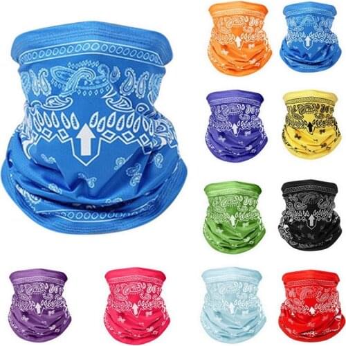 Fashion Men Women Head Face Neck Sunshade Collar Gaiter Tube Bandana Scarf Sports Headwear Scarf Dustproof Outdoor Fishing