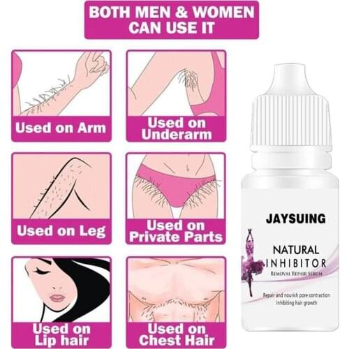 Natural Permanent Hair Removal Spray Liquid Herbal Body For Women Hair Hair Men Inhibitor Growth and Pubic Hair Remover T7T9