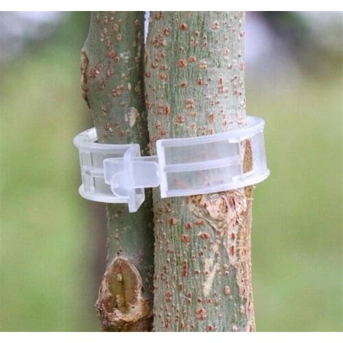 New 2000 pcs/lot 23mm Plastic Plant Support Clips clamps For Plants Hanging Vine Garden Greenhouse Vegetables Tomatoes Clips