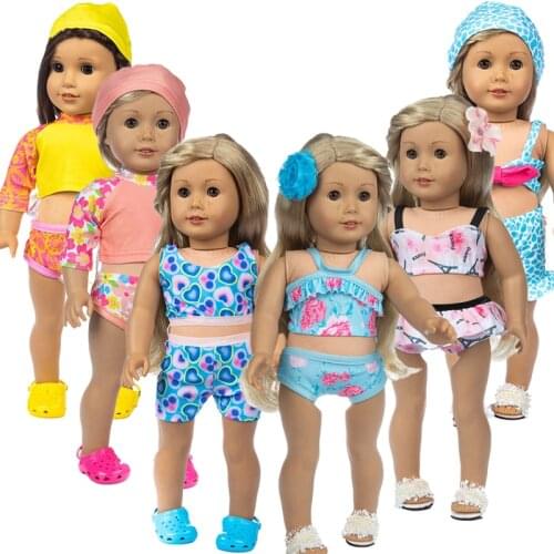 2021 New Fashion lovely Bikini clothes Suits Fit For American Girl Doll 18Inch American Girl Doll Clothes