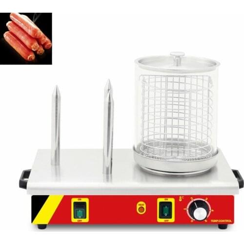 Steaming heating Hot dog warmer machine Three sausage warmers 220v Roast sausage machine