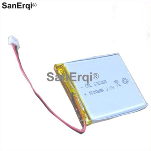 Rechargeable 535058 lithium polymer battery 3.7v 1600mah li-ion battery