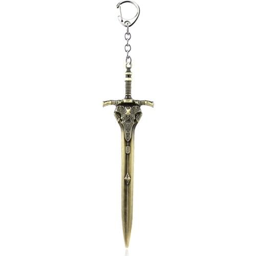 Dark Souls 3 Artorias Sword Keychains Pendants Abyss Walker Knights Sword Men Car Bag Keyring Fans Cosplay Jewelry