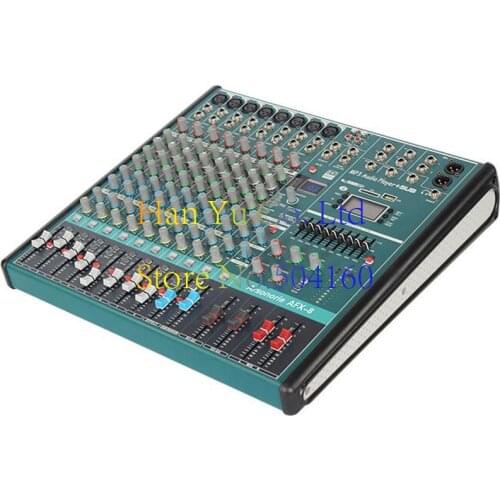 Professional FX-8 8 Mixer Digital Mixer with Bluetooth KTV Stage Wedding Performance