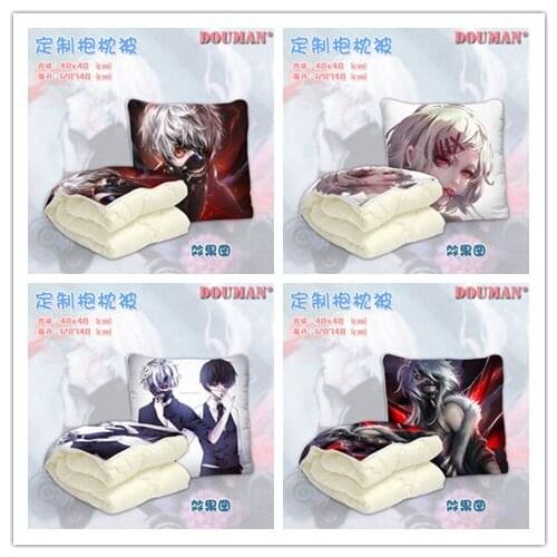 Tokyo Ghoul Boy Anime Customized Foldable Quilt Summer Decoration Bed Home Throw Pillow Air Condition Blanket Unisex NEW