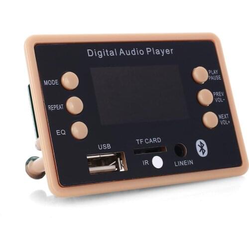 Vehemo LCD Color Screen Radio Module WMA Decoder Car Bluetooth for Speaker MP3 Decoder Board 2020 Remote Control Auto