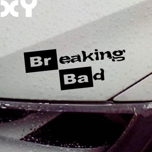 Breaking Bad Walt White Cook Sticker Vinyl Car Window Decal / Reflective Silver