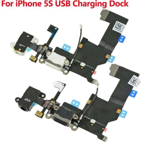 High Quality USB Charging Port Connector Ribbon Flex Cable Replacement for iPhone 5s USB Charging Dock Mobile Phone Parts