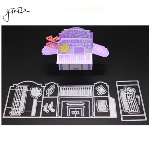 YINISE Metal Cutting Dies For Scrapbooking Stencils Happy Birthday DIE CUT DIY PAPER Album Card Decoration Embossing Die Cuts