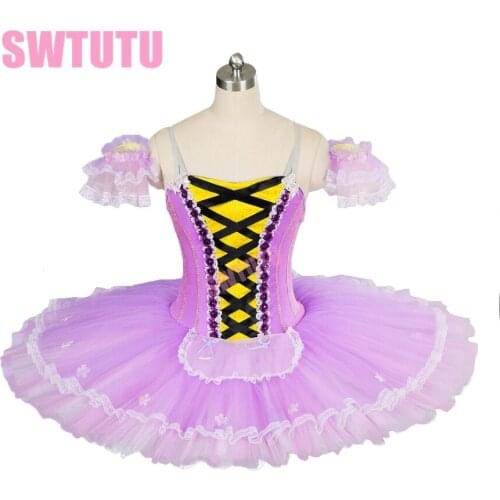 Women professional tutu for girls purple classical ballet tutu white swan lake ballet tutu ballet stage costumes BT8964