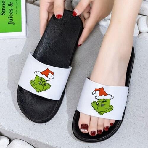 Home Indoors Slippers Bathroom Flip Flops Summer Slippers Cartoon Character Women Slippers Non-slip Mujer