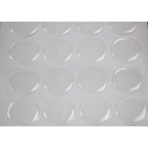 1000pcs 1 inch (25.4mm) clear 3D round Epoxy Stickers Dome Resin Stickers Adhesive Circles Bottle Cap Stickers free shipping