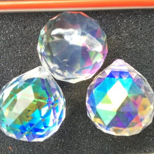 108pcs/lot 30mm Clear AB Crystal glass faceted Ball Suncatcher Crystal Chandelier hanging Part,lighting pendants Free Shipping