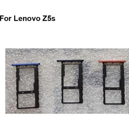 2PCS For Lenovo Z5s New Tested Good Sim Card Holder Tray Card Slot For Lenovo Z5s L78071 Sim Card Holder Replacement