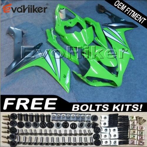 ABS Fairings hull for YZFR1 2007 2008 GREEN YZF R1 07 08 bodywork kit motorcycle fairings Injection mold