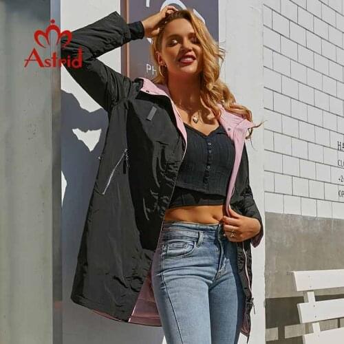 Astrid 2020 new arrival Spring fashion length women coat Warm Cotton Jacket fashion Parka high quality casual Outwear ZM-3021