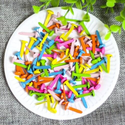 Color Two Foot Nails Childrens Handmade Claw Nails Bifurcated Double Foot Nails Creative Diy Decoration Material Accessories