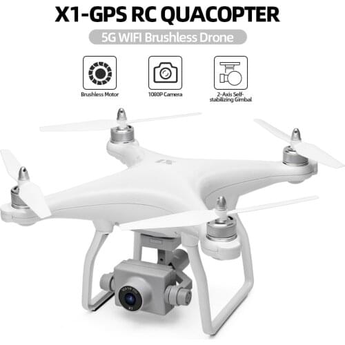 WLtoys XK X1 Drone with Camera 1080P 2-Axis Self-stabilizing Gimbal 5G Wifi FPV GPS Brushsss Motor Live Video RC Quadcopter