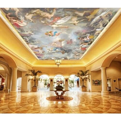 European luxury home improvement kitchen ceiling Living room bedroom wallpaper 3d ceiling wall papers home decor