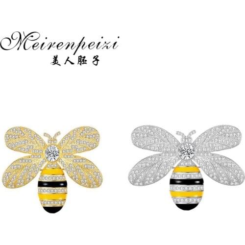 Золотые броши на одежду Meirenpeizi China At AliExpress