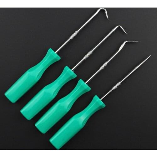 4Pcs 140mm Car Auto Vehicle Oil Seal Screwdrivers Set O-Ring Seal Gasket Puller Remover Pick Hooks Tool Oil Seal Screwdriver