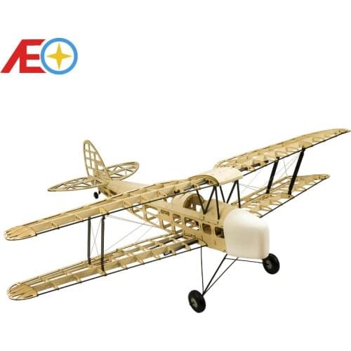 New De Havilland DH82a Tiger Moth Biplane 1400mm Laser Cut Balsa Kit (Gas Power Electric Power) Woodiness model /WOOD PLAN