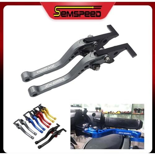 Handles Motorcycle Clutch and Brake Levers For Kawasaki NINJA ZX-25R ZX 25R 2020 SEMSPEED CNC 3D Rhombus Short Levers