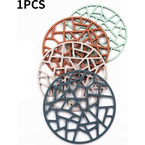 1PC Silicone Heat-Resistant Skid-Proof Mats Washable Placemats for Dining Table Kitchen Accessories