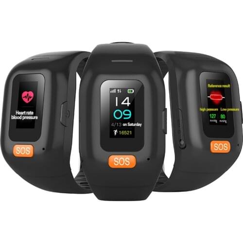 Smart Bracelet Waterproof long standby elderly SOS watch for iOS Android heart rate blood pressure pedometer gps tracker watch