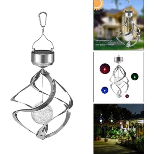 LED Solar Wind Chimes Color Changing Hanging Light Home Garden Decorative Crafts Outdoor Hanging Wind Chimes Lights