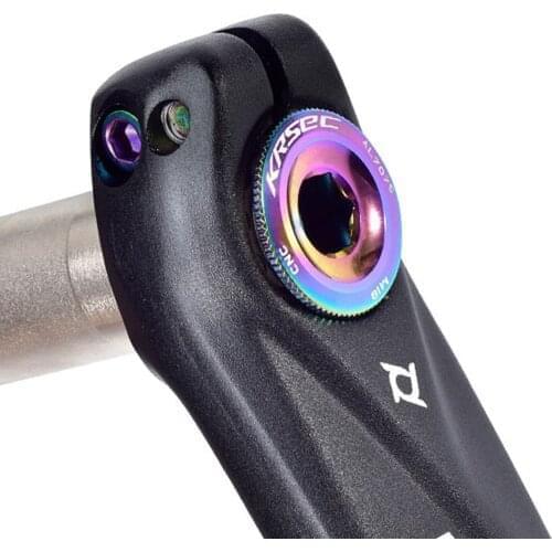 M18/M19/M20 Aluminum Alloy Bicycle Bottom Bracket CNC Crankset Nut Crank Cover Crankset Screws Crank Arm Fixing Bolt Crank Bolt