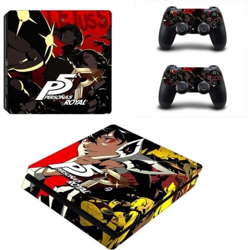 Persona 5 P5 Royal PS4 Slim Skin Sticker Decal Vinyl for Playstation 4 DuslShock 4 Console & Controller PS4 Slim Skin Sticker