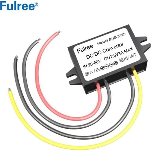 Waterproof 24V 36V 48V Convert to 5V 1A 2A 3A 5A 8A DC-DC Step-down Buck Voltage Converter Electric Scooter Ebike Power Supply