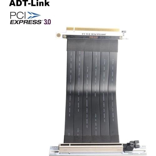 High speed PC graphics card PCIE 3.0 16x extension cable flexible full speed extension cable vertical link for GPU 1U 2U chassis