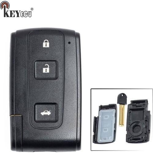 KEYECU for Toyota Avenis Crown Prius Replacement Smart Remote Car Key Shell Case Fob 3 Button CMII ID: 2009BJ1050 MODEL:12BCM-08
