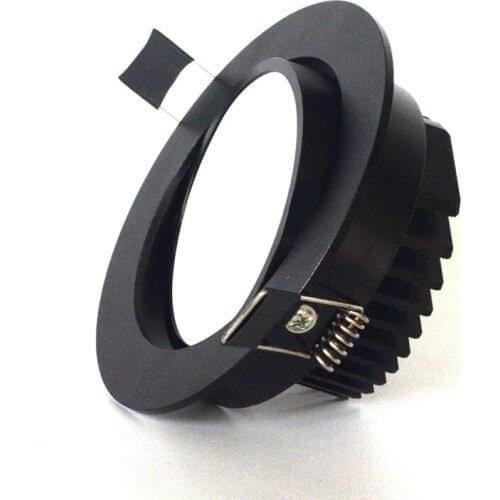 Dimmable LED COB Spotlight Ceiling lamp AC85-265V 5w7w9w12w15w Aluminum recessed downlight round led panel light Indoor lighting