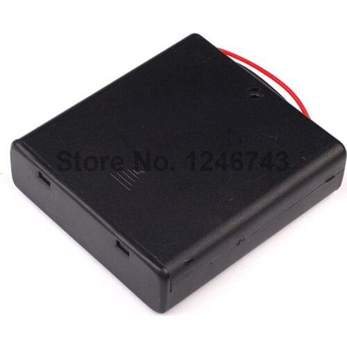 1PCS/LOT Battery Holder Box Case 4 X AA 6V With Switch