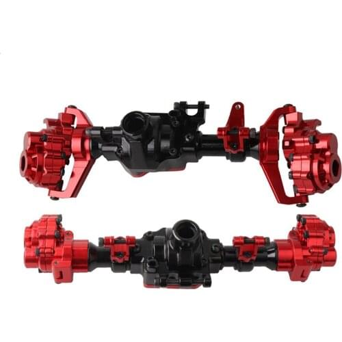 2PCS CNC Machined Aluminum Front Rear Portal Axle Housing Color for 1:10 Scale Traxxas TRX-4 Crawler Cars
