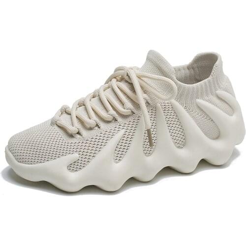 2021 Summer New Sneakers Couple Net Shoes Refreshing Breathable Soft Comfortable Wear-resistant Non-slip All-match Running Shoes