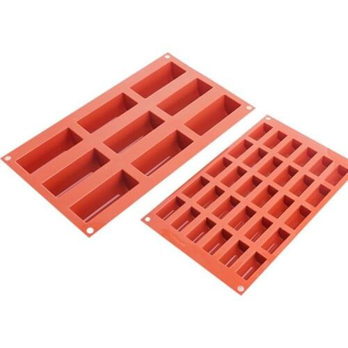 9/30 Holes Silicone Cake Mold Geometric Cube Squared Brownie Chiffon Cake Molds Mini Cake Pan Kitchen Baking Tool Bakeware Molds