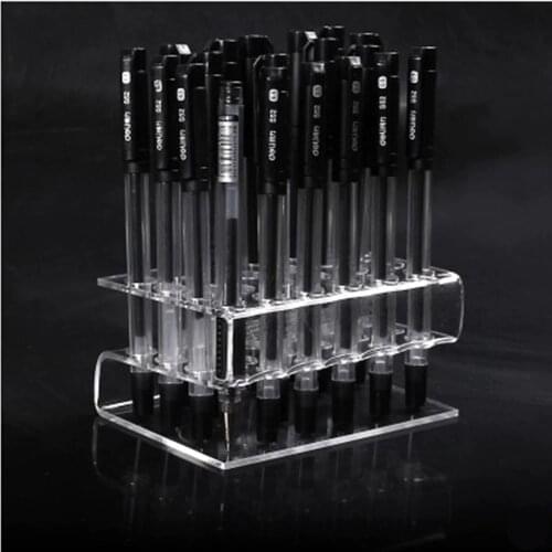 Acrylic Marker Pens display rack holder eyebrow Pencil Desk Organiser 24 Slot box