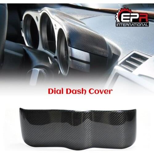 Car-styling For Nissan 350Z Dial Dash Cover Instrument Garnish Z33 Interior Trim Glossy Carbon Fiber Car Accessories Aero Parts