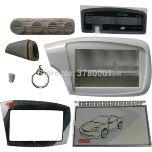 Keychain Body Case + LCD Display For Russian Scher-Khan Magicar 5 6 Car Alarm System LCD Remote Control Scher Khan Magicar 5 6