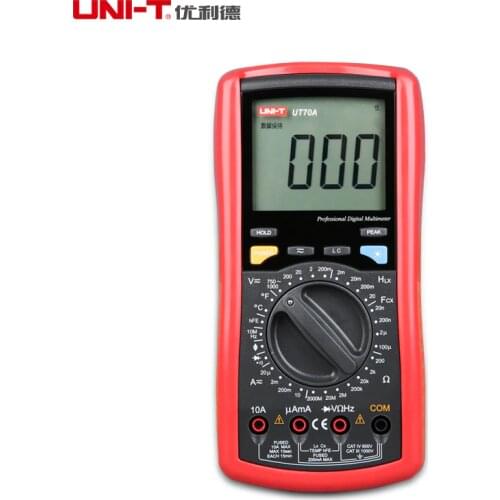 UNI T UT70A digital multimeter frequency conductance logic tester transistor multimeter temperature analog display