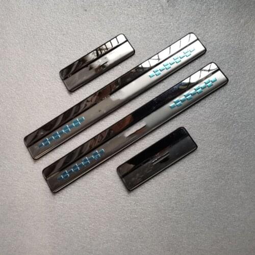 FOR Toyota RAV4 2014 2015 2016 2017 2018 Car styling Stainless Steel Car Door Sill Scuff Plate Cover